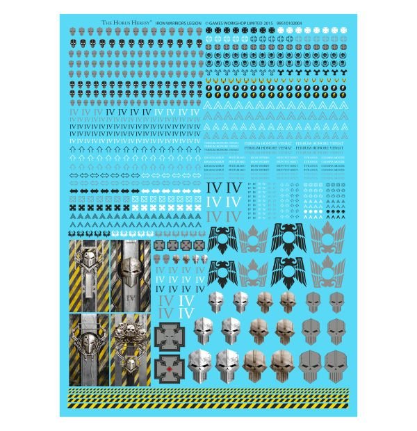 Iron Warriors: Legion Transfer Sheet