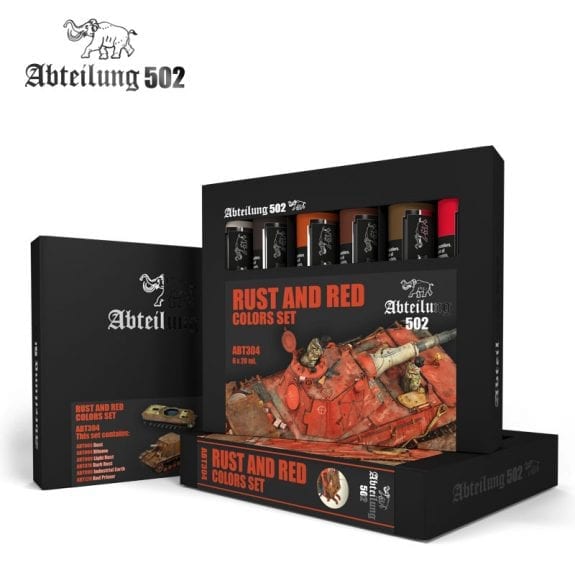 Abteilung 502: Rust and Red Colors Oil Paint Set