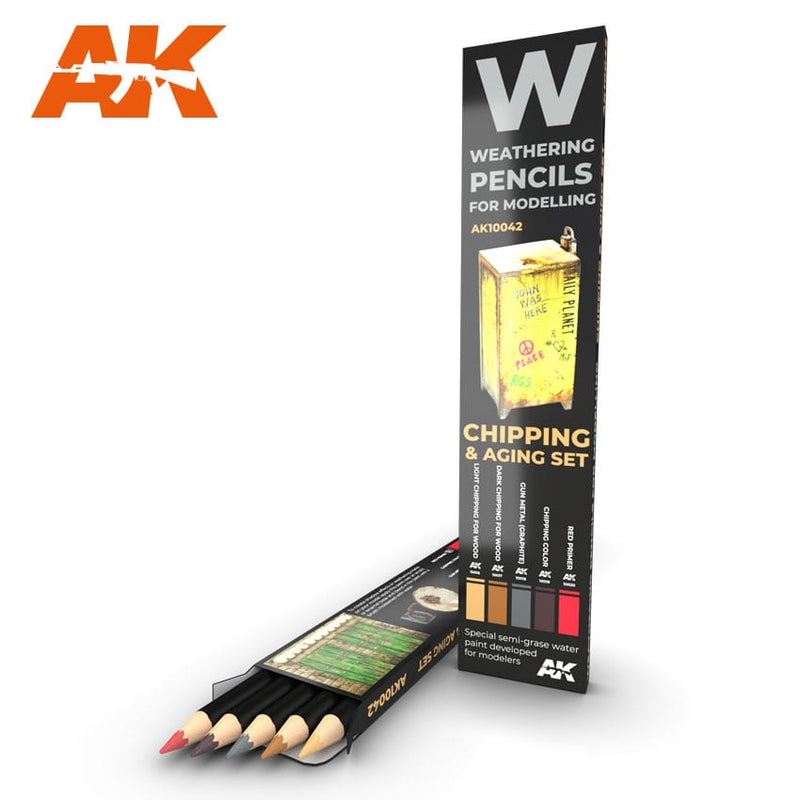 AK: Watercolor Pencil Set - Chipping & Aging