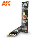 AK: Watercolor Pencil Set - Metallic Effects