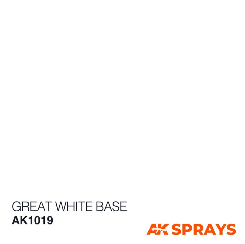 AK1019: Great White Spray Paint (150mL)