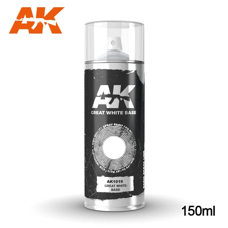 AK1019: Great White Spray Paint (150mL)