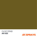 AK1025: Olive Drab Spray Paint (150mL)