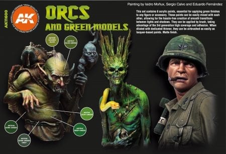 AK11600: Orcs and Green Models Paint Set