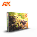 AK11600: Orcs and Green Models Paint Set