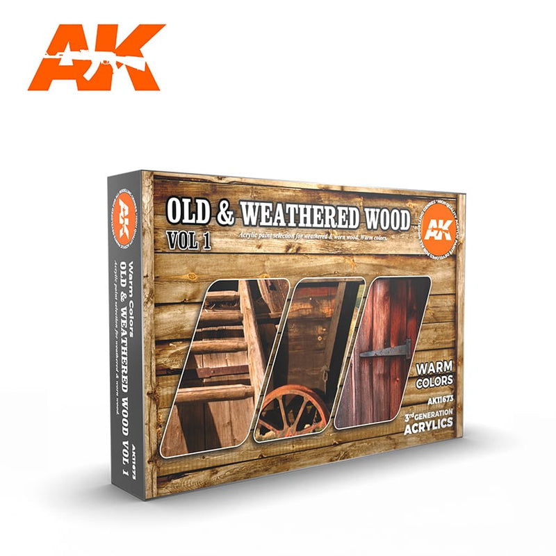 AK11673: Old & Weathered Wood Vol 1 Paint Set