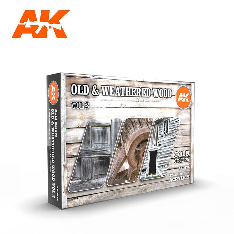AK11674: Old & Weathered Wood Vol 2 Paint Set
