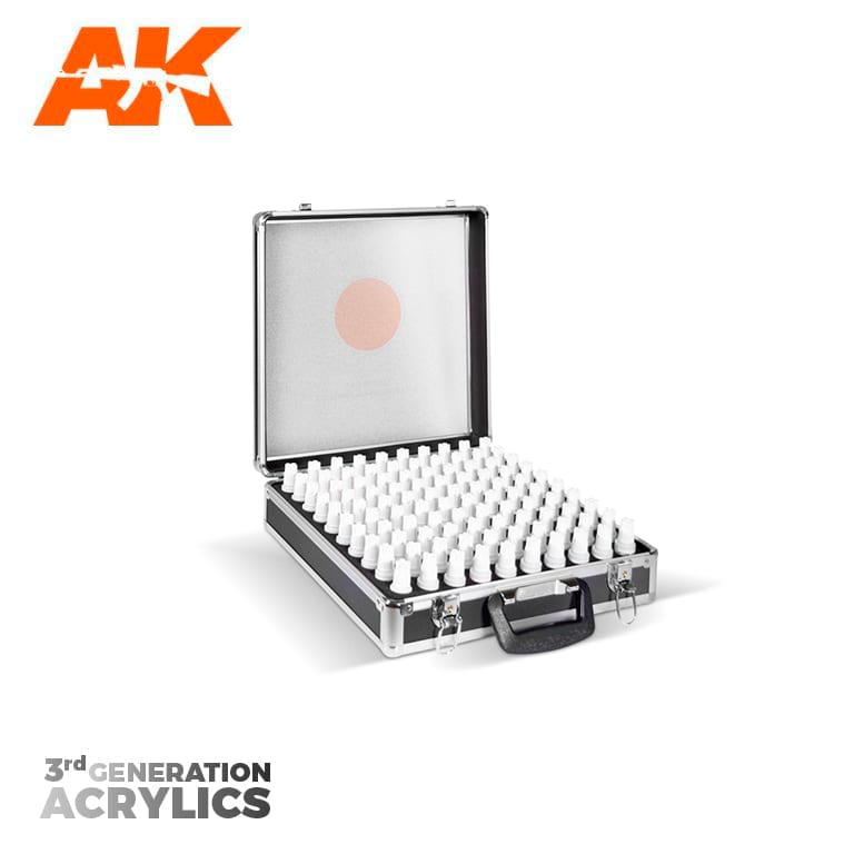 AK Interactive 3rd Gen Acrylics Briefcase (100 Colors)
