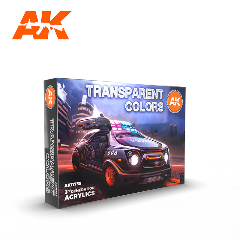AK11758: Transparent Colors Paint Set