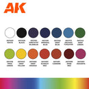 AK 3G Acrylics: Basic Starter Set (14 Colors)