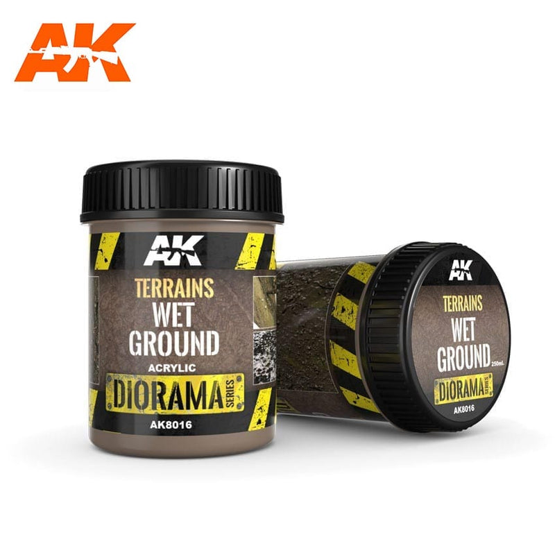AK8016: Diorama - Terrains Wet Ground (250mL)