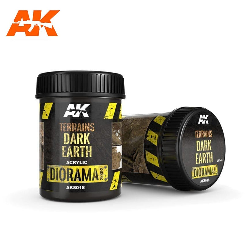 AK8018: Diorama - Terrains Dark Earth (250mL)