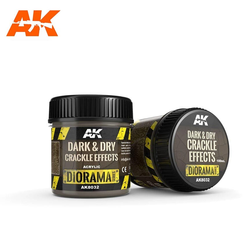 AK8032: Diorama - Dark & Dry Crackle Effects (100mL)