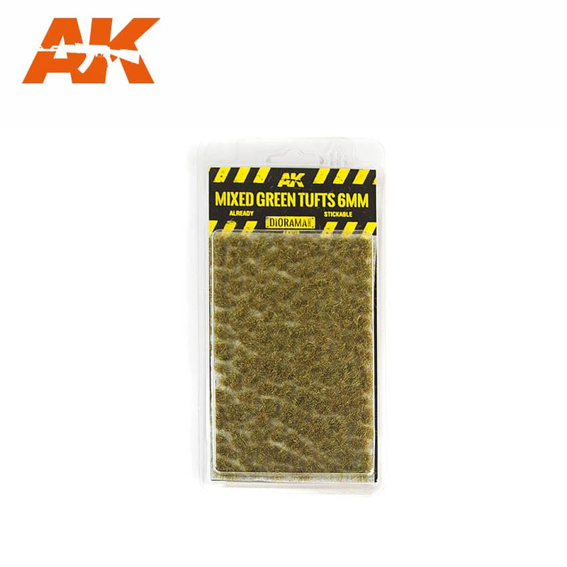 AK8119: Tufts - Mixed Green 6mm