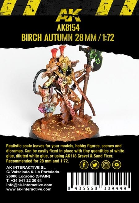 AK8154: Leaves - Birch Autumn 1/72 (7g)