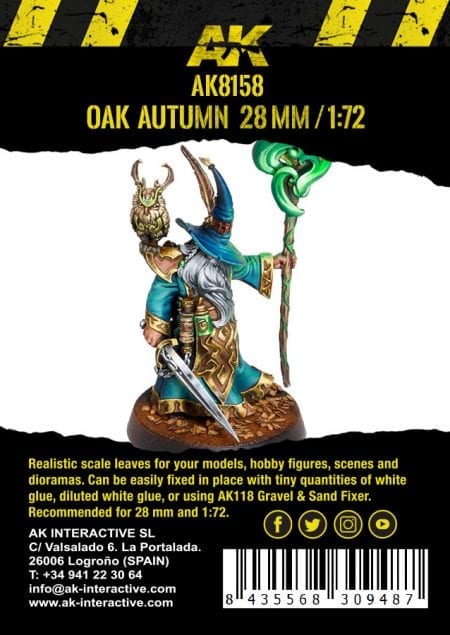 AK8158: Leaves - Oak Autumn 1/72 (7g)