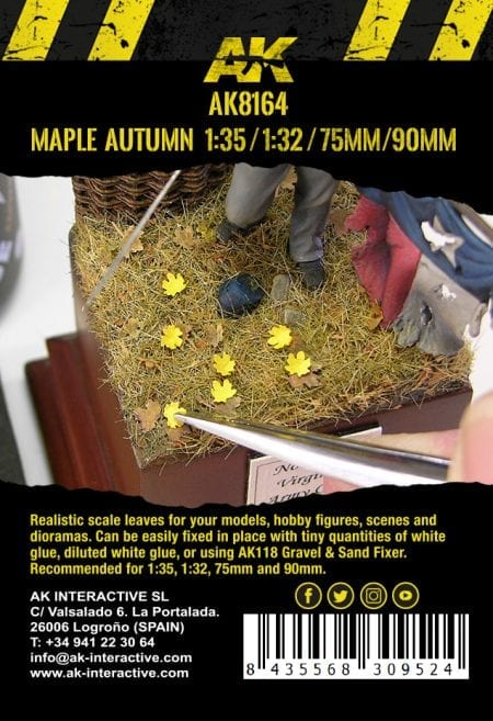 AK8164: Leaves - Maple Autumn 1/32 to 1/35 (7g)