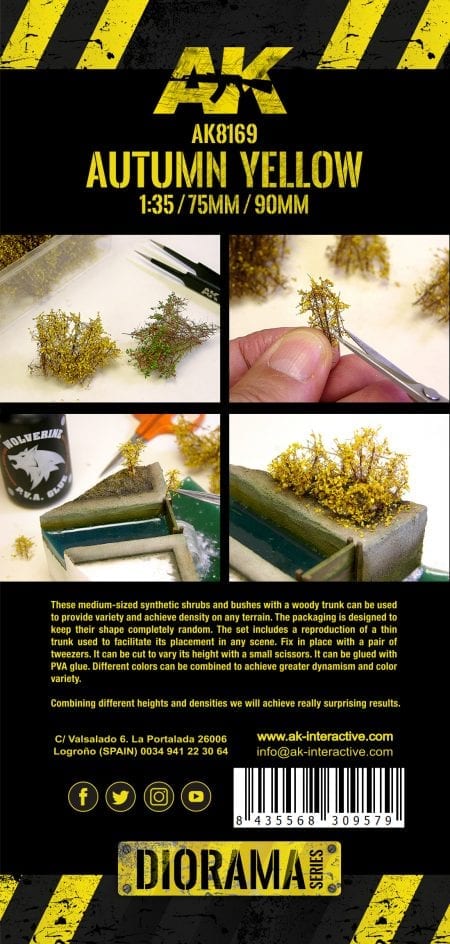 AK8169: Shrubberies - Autumn Yellow 1/35 (7g)