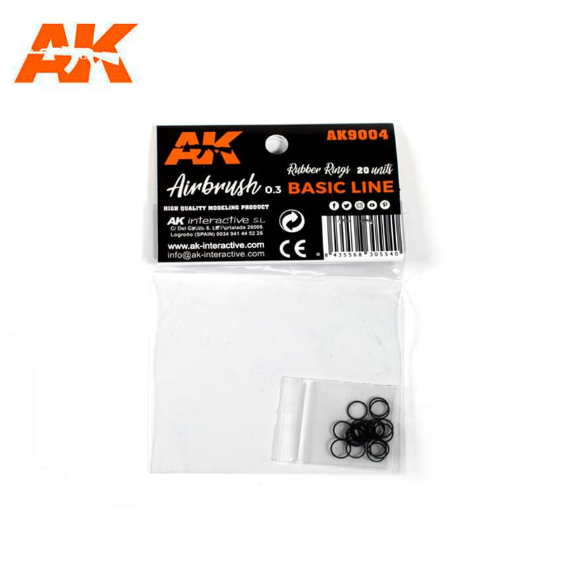AK: Rubber O-Rings for Airbrush Basic Line (20)