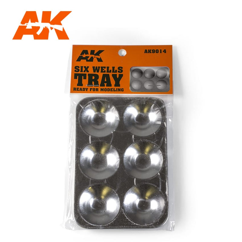 AK:  Hobby Tools - Aluminum Palette (6 Wells)