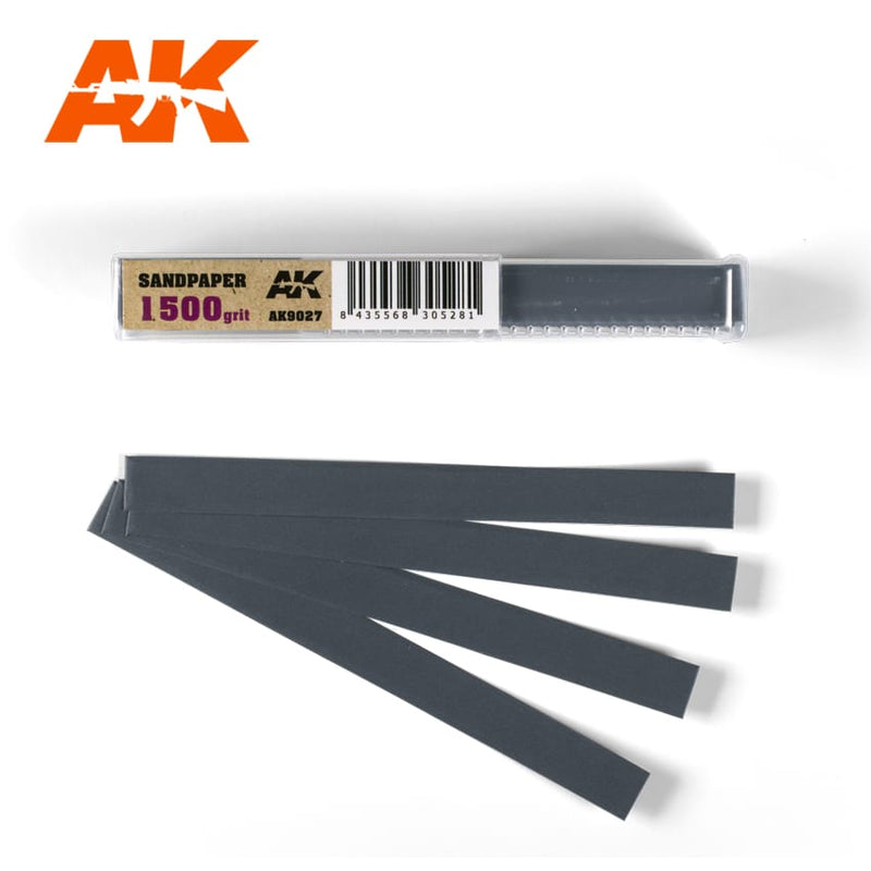 AK9027: Wet Sandpaper 1500 Grit (50 Units)