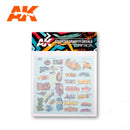 AK: Assorted Graffiti Decals