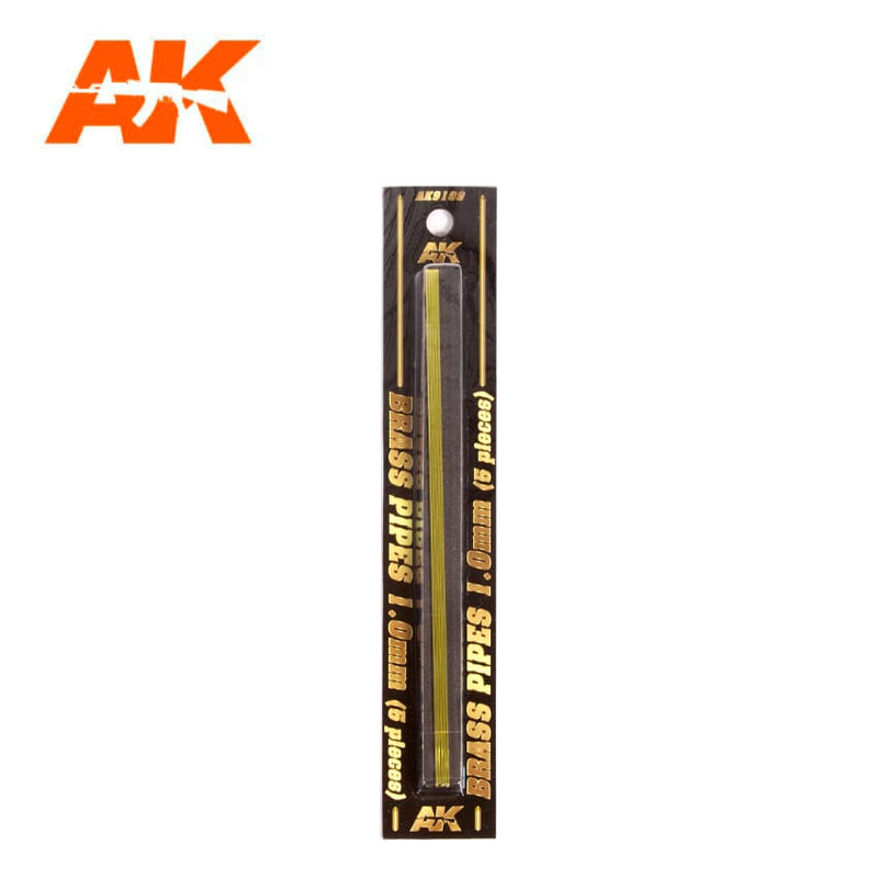 AK: Brass Pipes 1mm (5 Units)