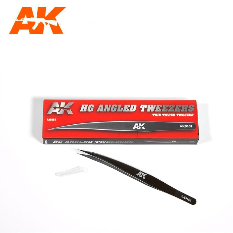 AK: HG Angled Tweezers (Thin-Tipped)