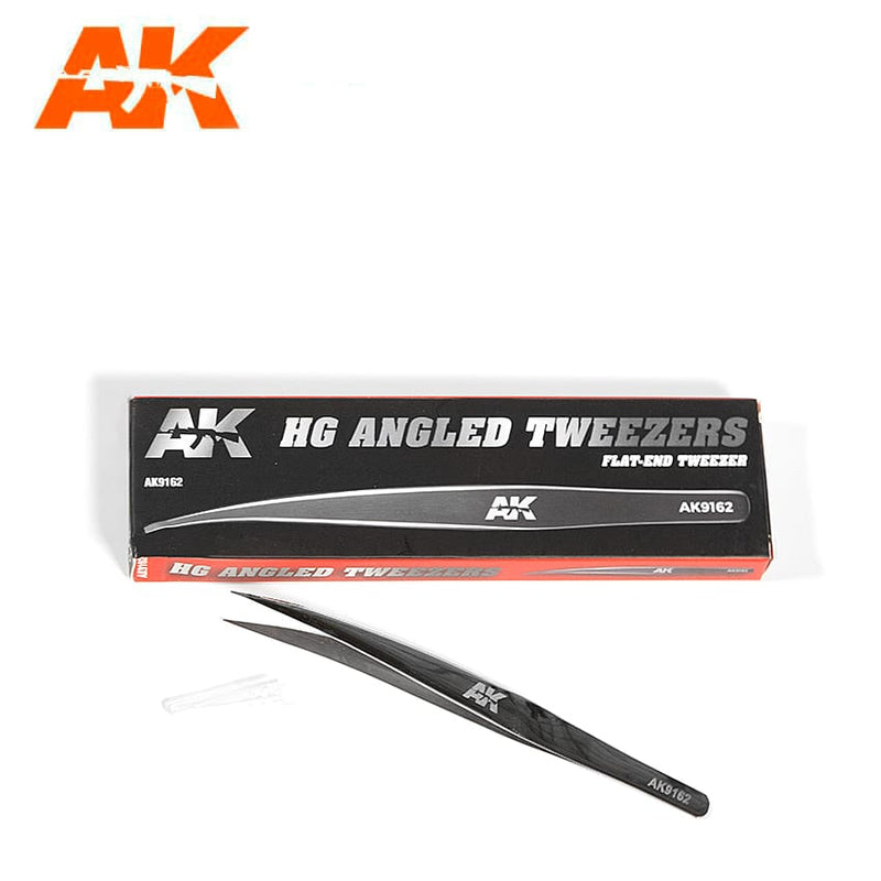 AK: HG Angled Tweezers (Flat End)