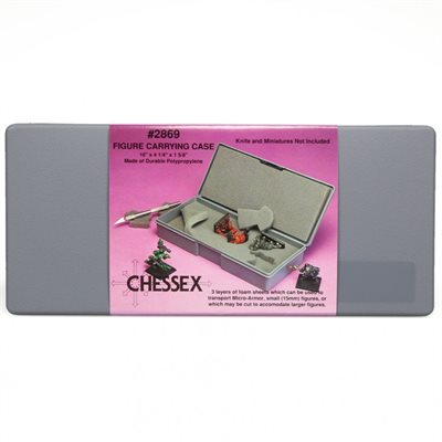 Chessex: Figure Carrying Case for 25mm Figures (3 uncut layers of foam) (CHX 02869)