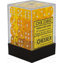 Chessex Dice: Translucent Yellow/White 36D6