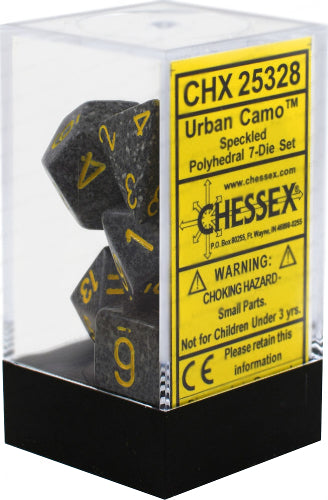 Chessex Dice: Speckled Urban Camo Polyhedral 7-die Set