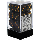Chessex Dice: Opaque Black/Gold 12D6