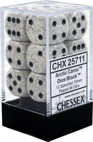 Chessex Dice: Speckled Arctic Camo 12D6