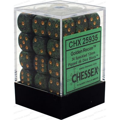 Chessex Dice: Speckled Golden Recon 36D6