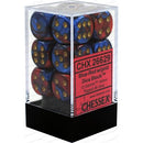 Chessex Dice: Gemini Blue-Red/Gold 12D6