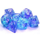Chessex Dice: Borealis Purple/White Polyhedral 7-die Set