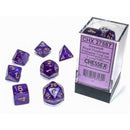 Chessex Dice: Borealis Royal Purple/Gold Polyhedral 7-die Set