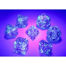 Chessex Dice: Borealis Royal Purple/Gold Polyhedral 7-die Set