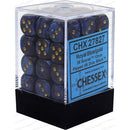 Chessex Dice: Scarab Royal Blue/Gold 36D6