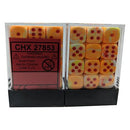 Chessex Dice: Festive Sunburst / Red 36D6