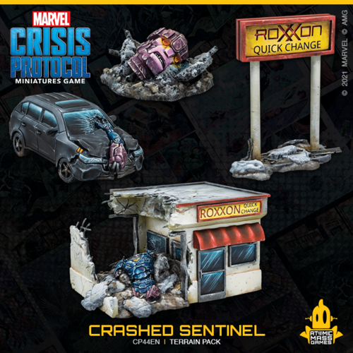 Marvel Crisis Protocol: Crashed Sentinel Terrain Pack