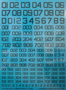 [MG][HG] Caution Number Grey 01 Decal