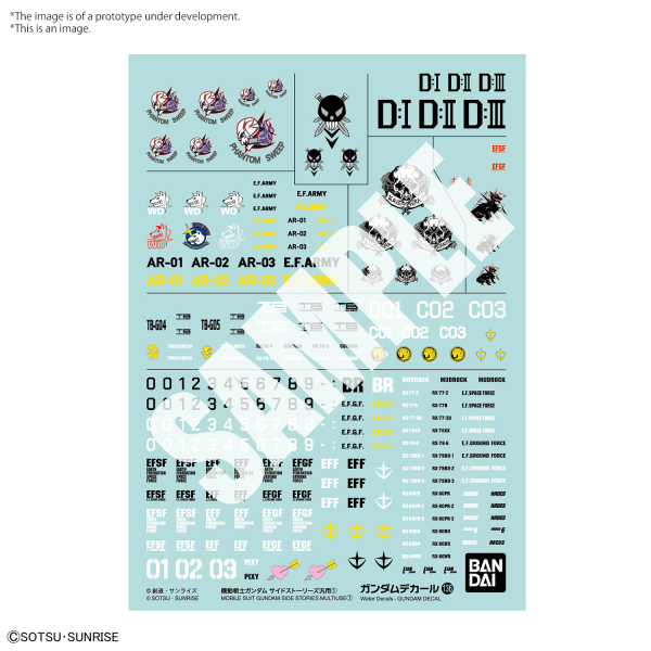 Gundam Decal 136: Gundam Side Stories Multiuse 1