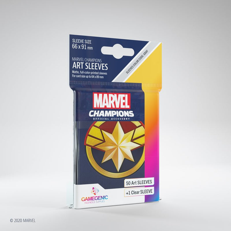 Marvel Champions: Captain Marvel Sleeves (50)