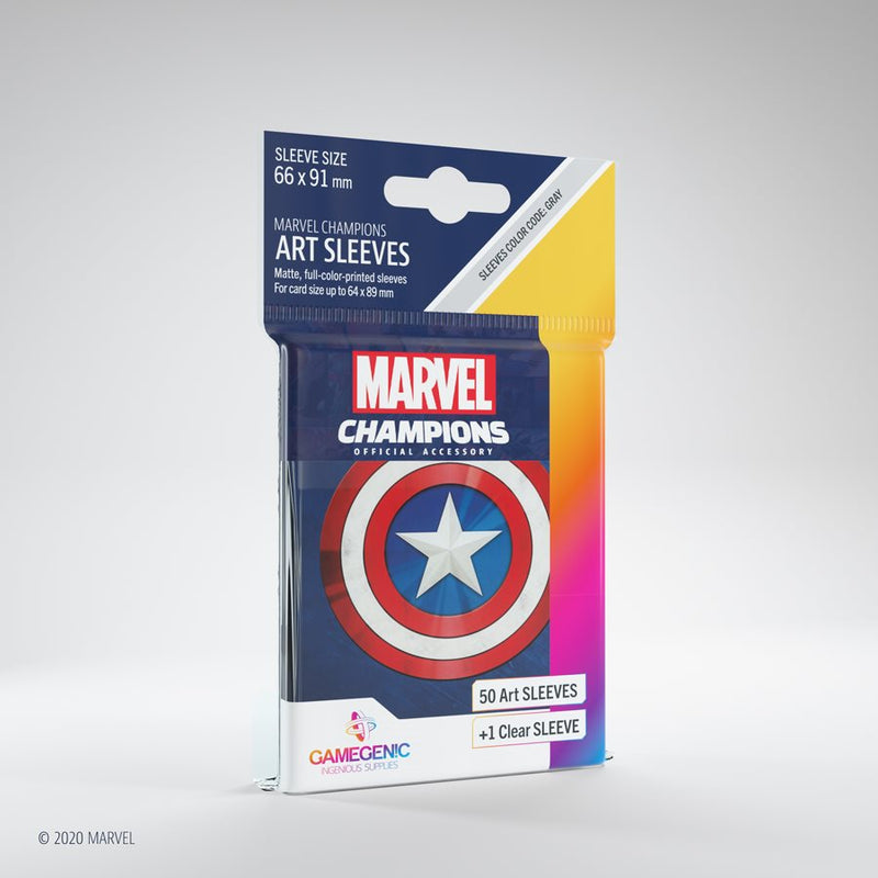 Marvel Champions: Captain America Sleeves (50)