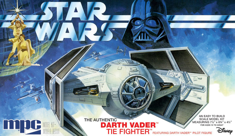 Star Wars: The Authentic A New Hope Darth Vader Tie Fighter 1/32 Scale Model Kit