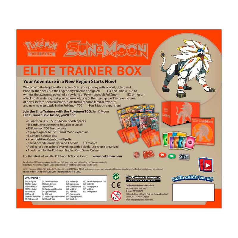 Pokemon: Sun & Moon (Solgaleo) - Elite Trainer Box