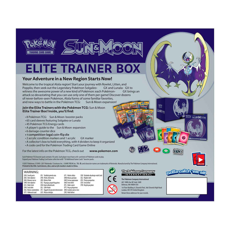 Pokemon: Sun & Moon (Lunala) - Elite Trainer Box