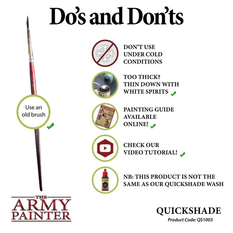 Army Painter: Quickshade - Dark Tone 250ML Dipping Can